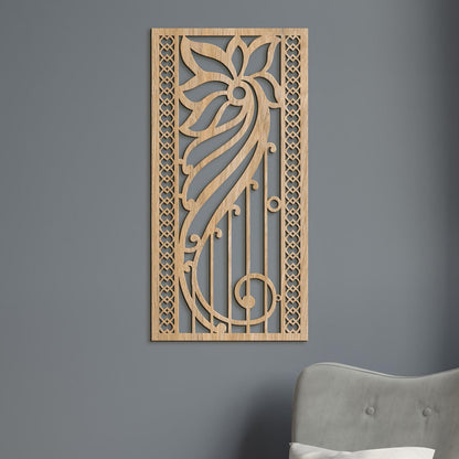 Kvetinova mandala na stenu-DREVTEX