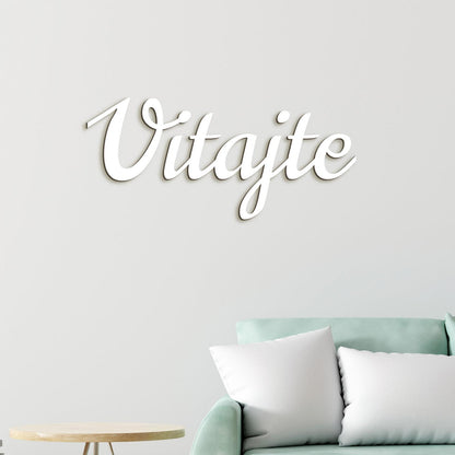 Drevený nápis na stenu Vitajte-DREVTEX