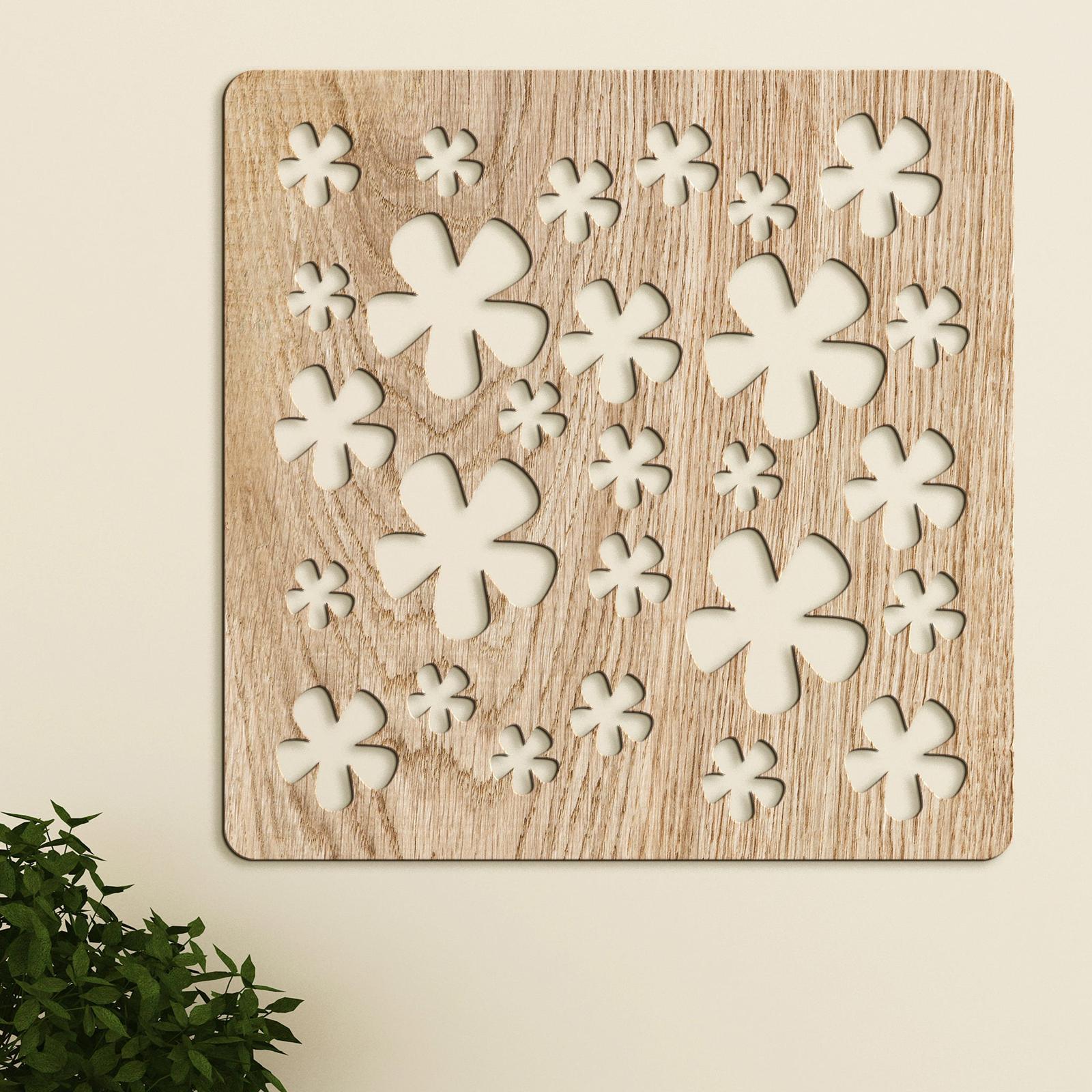 Drevená dekorácia Kvietky-DREVTEX