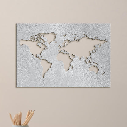 Drevený obraz na stenu Mapa sveta-DREVTEX