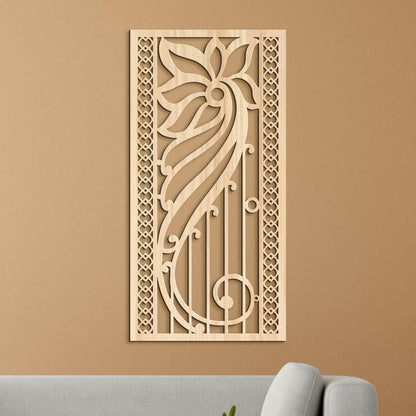 Kvetinova mandala na stenu-DREVTEX