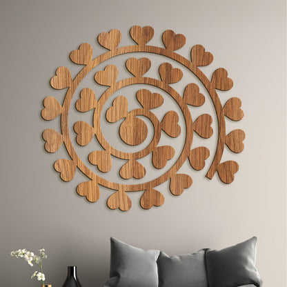 Obraz na stenu Spirala zo srdc-DREVTEX