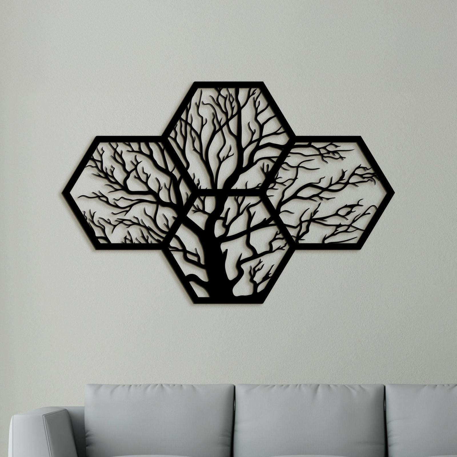Drevený strom života motív včelieho úľa-DREVTEX