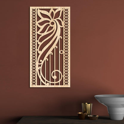 Drevená kvetinová mandala na stenu-DREVTEX