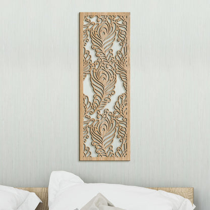 Drevená mandala Pávie perá-DREVTEX