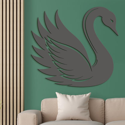 Drevený obraz Elegantná labuť-DREVTEX