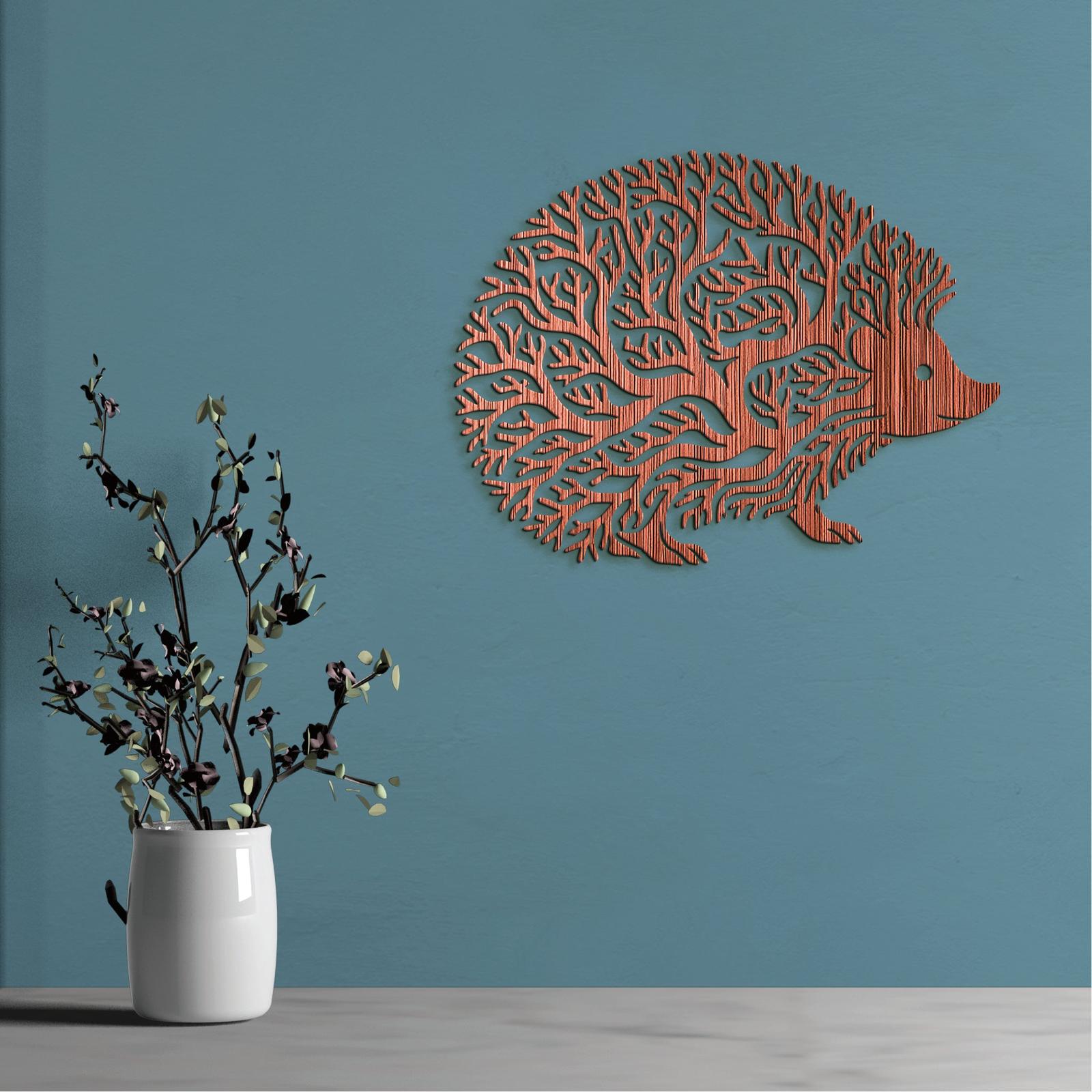 Dekoratívny drevený obraz Ježko-DREVTEX