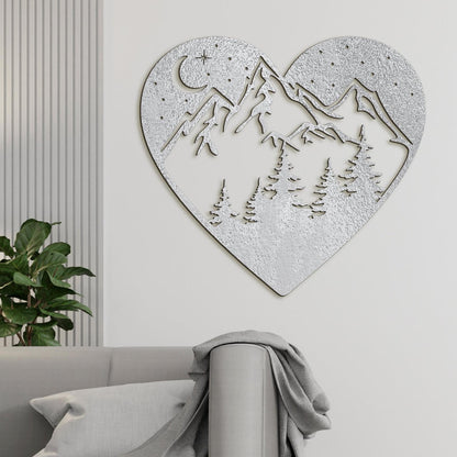 Drevený obraz na stenu Láska k horám-DREVTEX