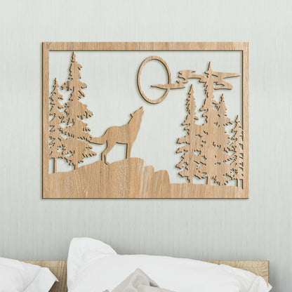 Dreveny obraz na stenu VLK-DREVTEX