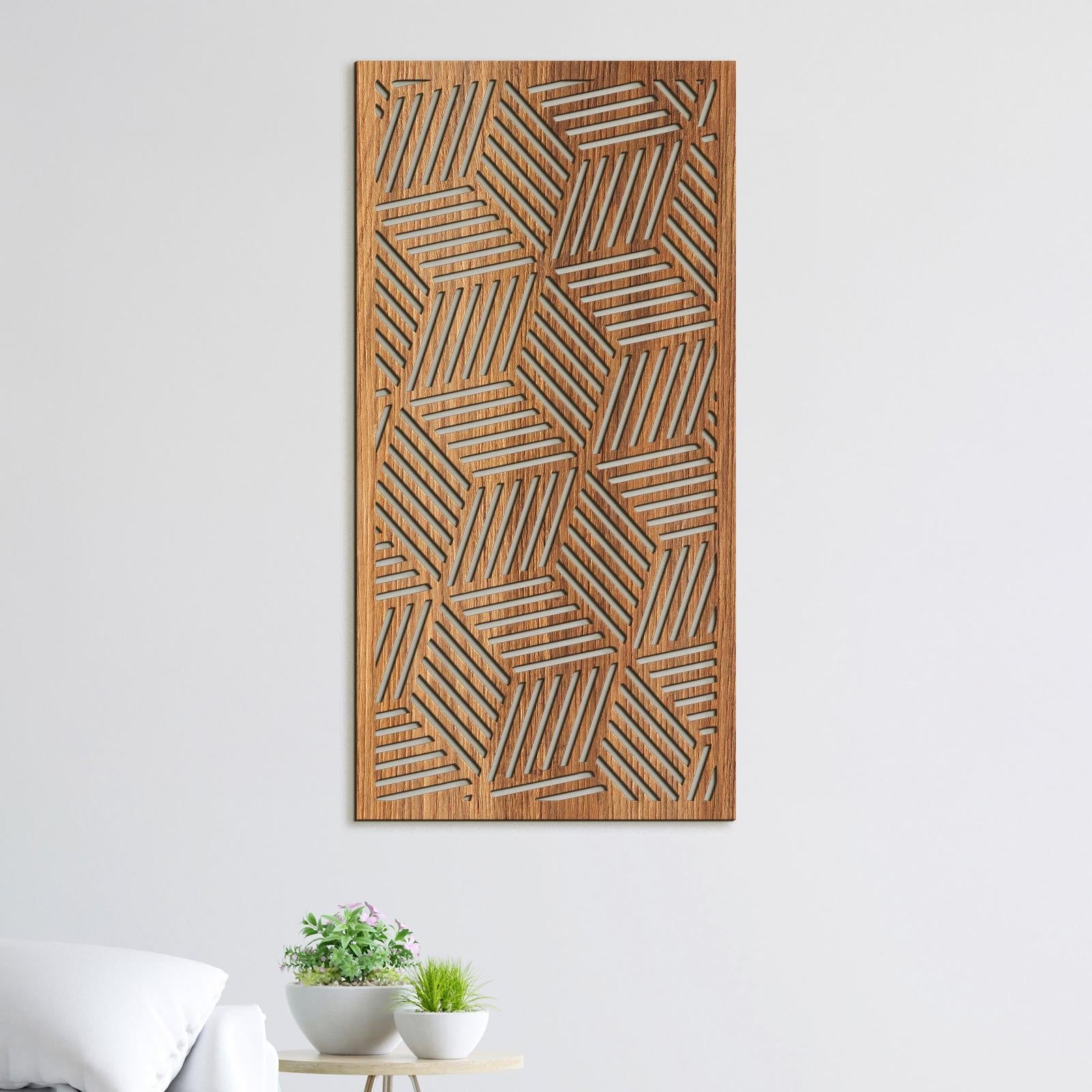 Obraz na stenu Geometrický panel-DREVTEX