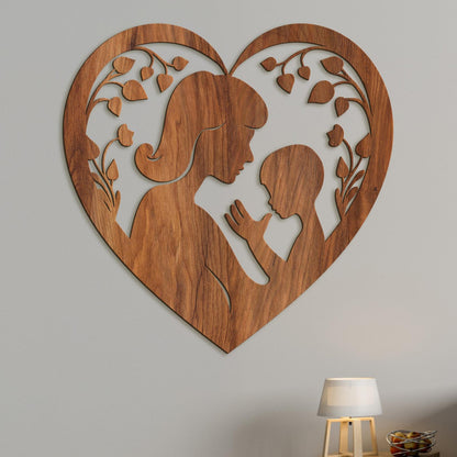 Drevený obraz Matka s dieťaťom-DREVTEX