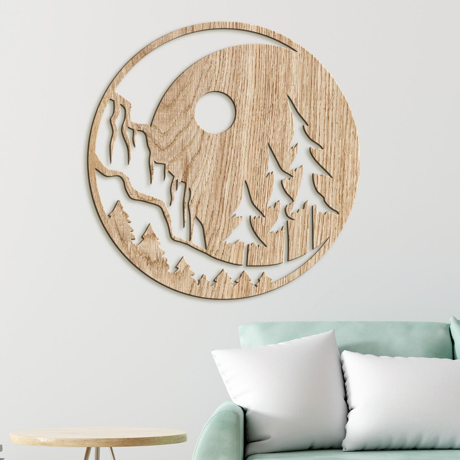 Drevený obraz nočná krajina-DREVTEX