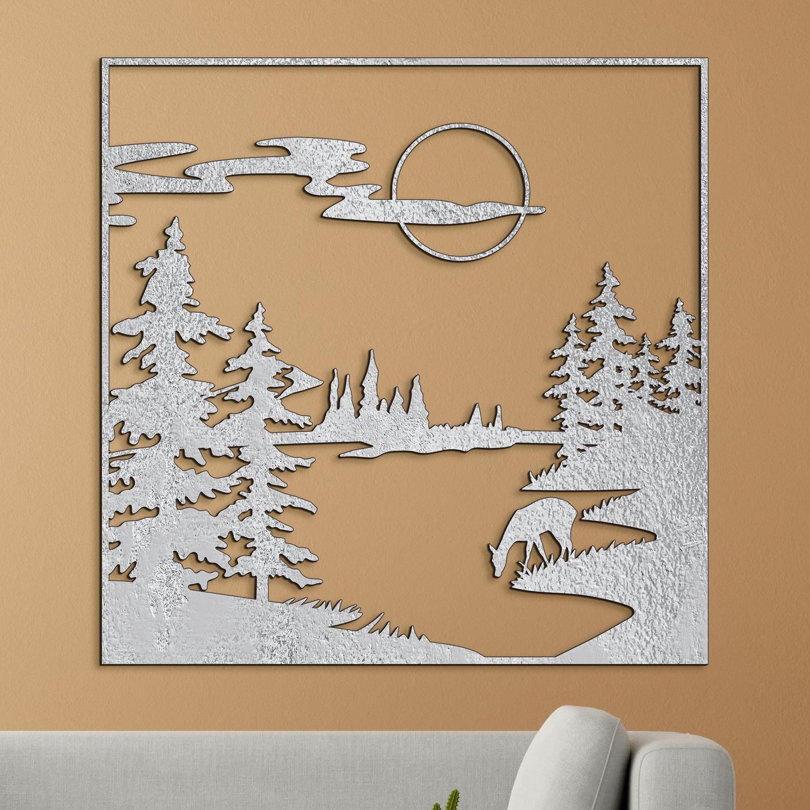 Drevený obraz Lesná čistinka-DREVTEX