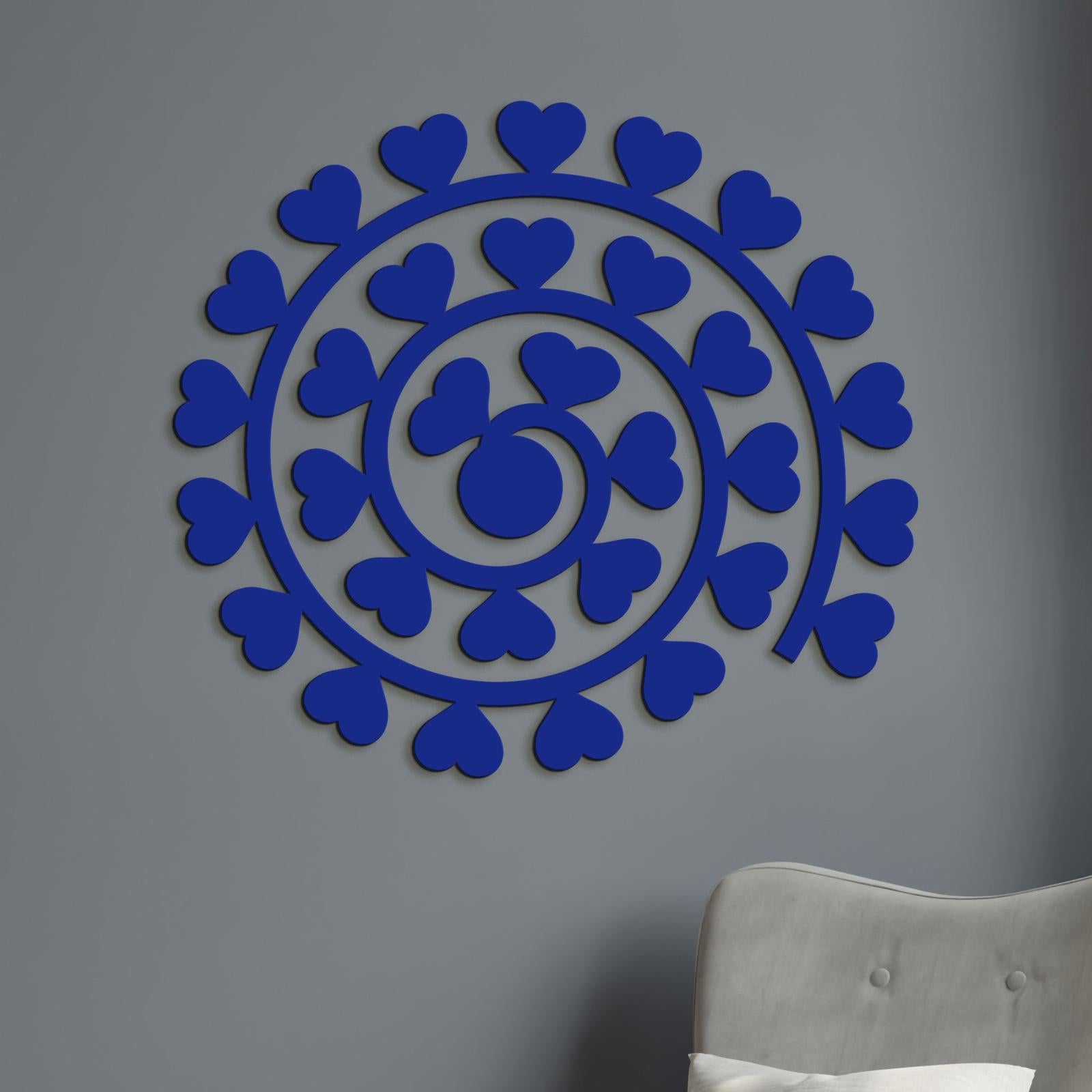 Obraz na stenu Spirala zo srdc-DREVTEX