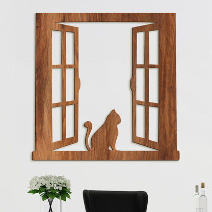 Silueta macky na okne-DREVTEX