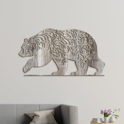 Drevený obraz Medveď-DREVTEX