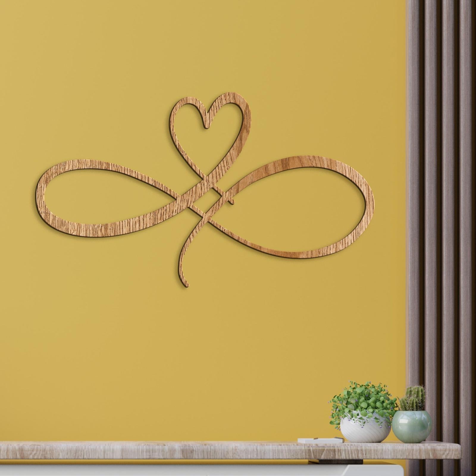 Romantický obraz na stenu SRDCE-DREVTEX