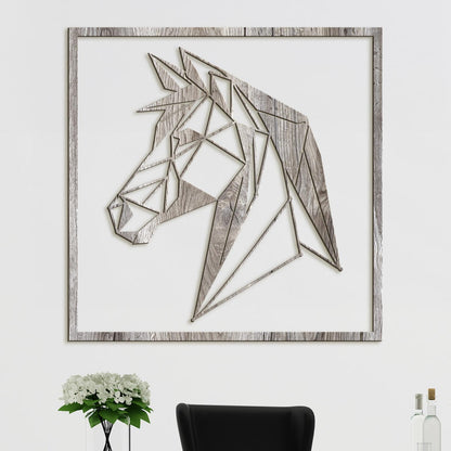 Drevený obraz silueta koňa-DREVTEX