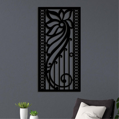 Drevená kvetinová mandala na stenu-DREVTEX