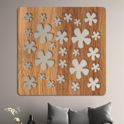 Drevená dekorácia Kvietky-DREVTEX