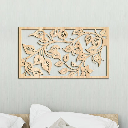 Drevený obraz na stenu Lístie-DREVTEX