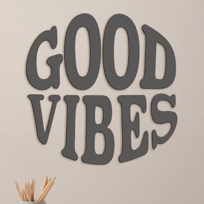 Drevený nápis GOOD VIBES-DREVTEX