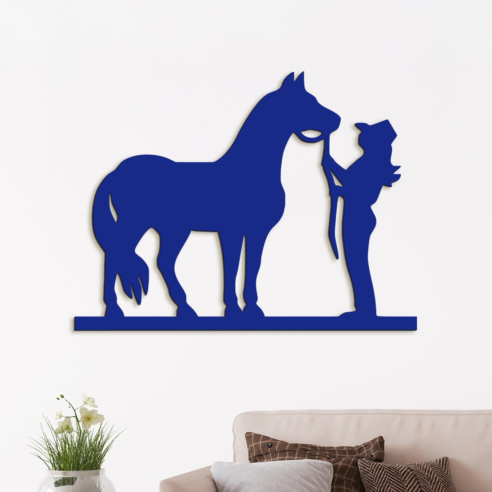 Obraz Jazdec s konom-DREVTEX