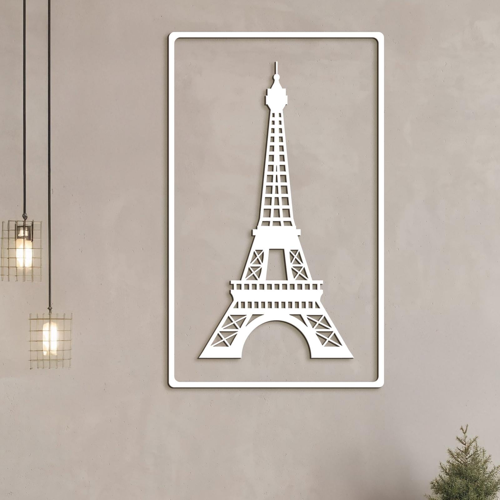 Drevený obraz Eiffelova veža-DREVTEX