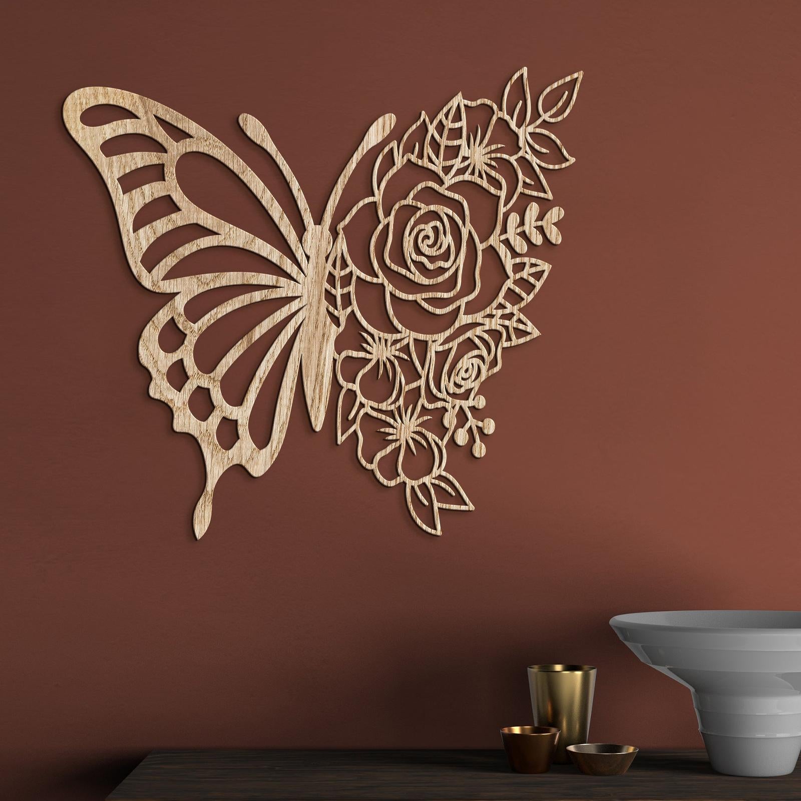 Dreveny obraz Motyl-DREVTEX