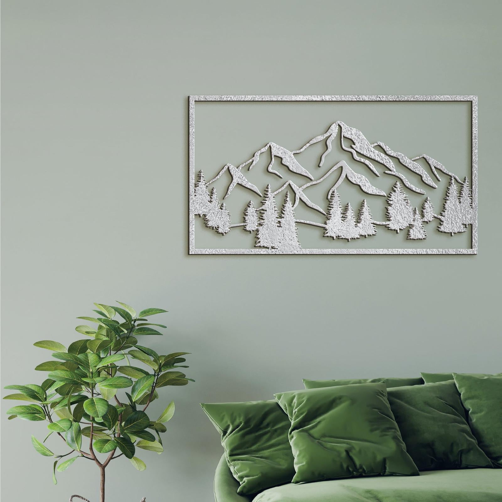 Drevený obraz Horská scenéria-DREVTEX