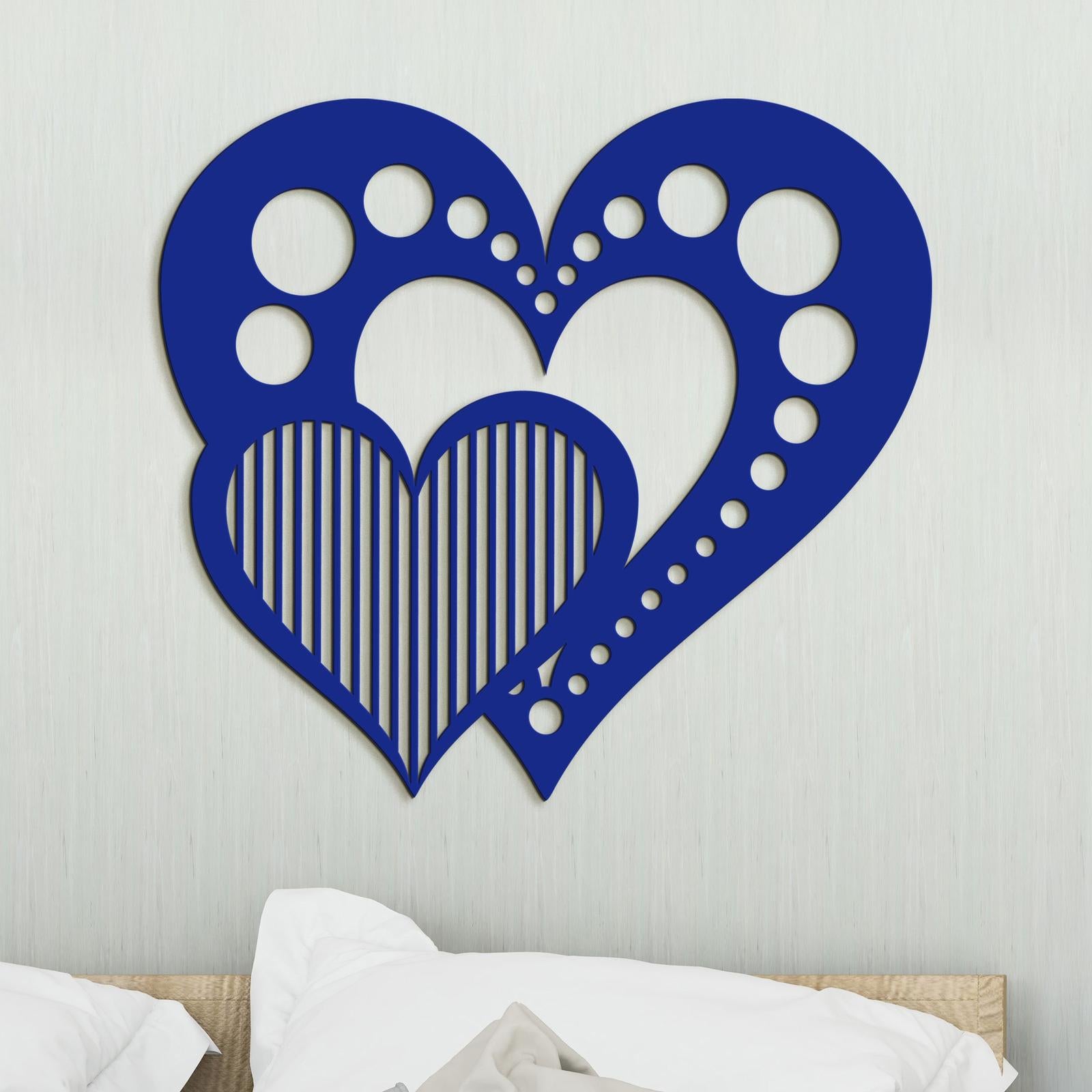 Drevený obraz na stenu Srdcia-DREVTEX