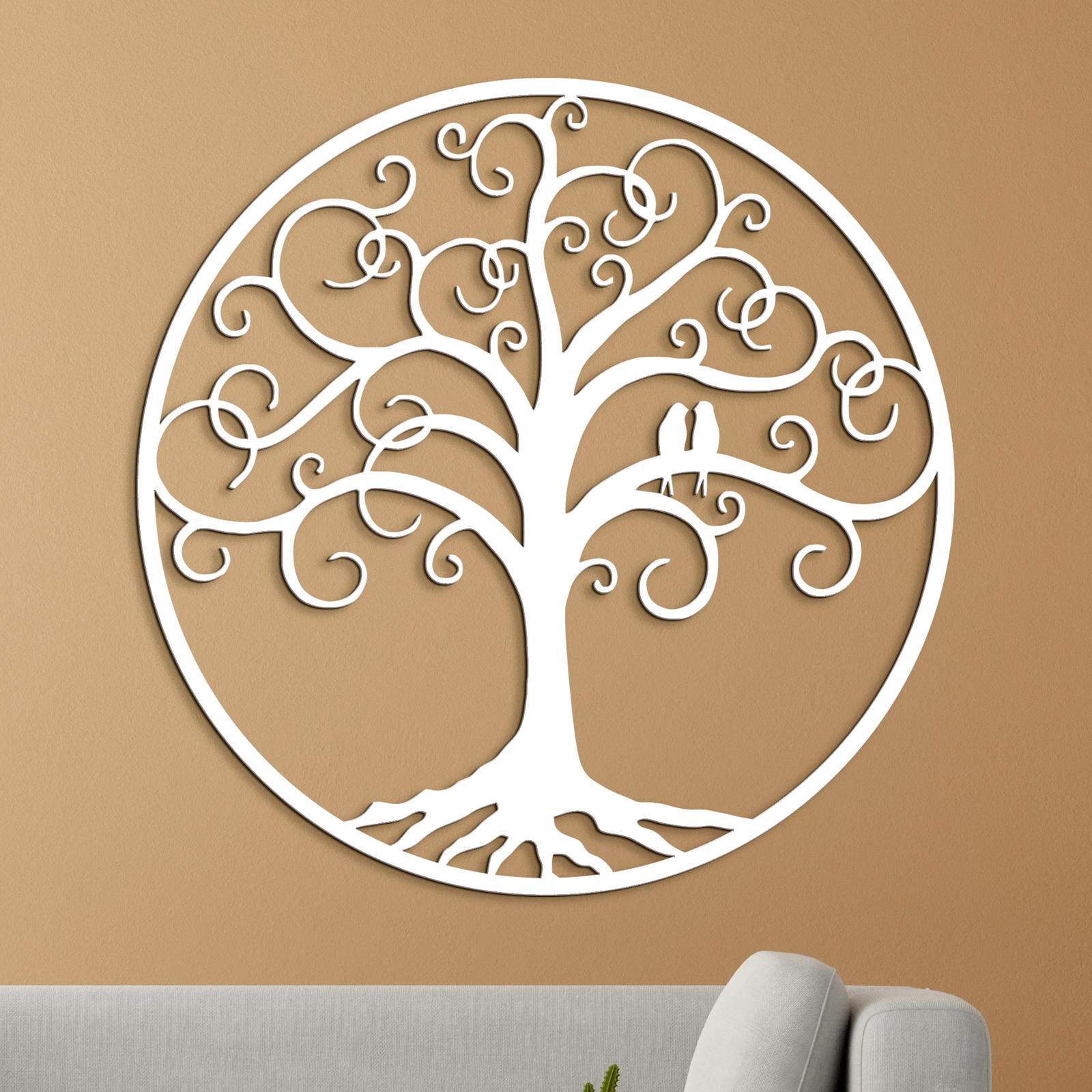 Strom života zaľúbení vtáci-DREVTEX