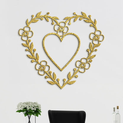 Romantický obraz na stenu HEART-DREVTEX