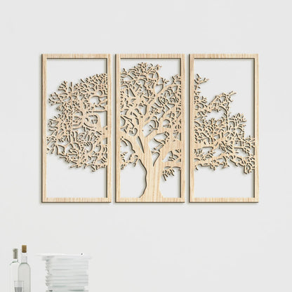 Trojdielny obraz Strom zivota-DREVTEX